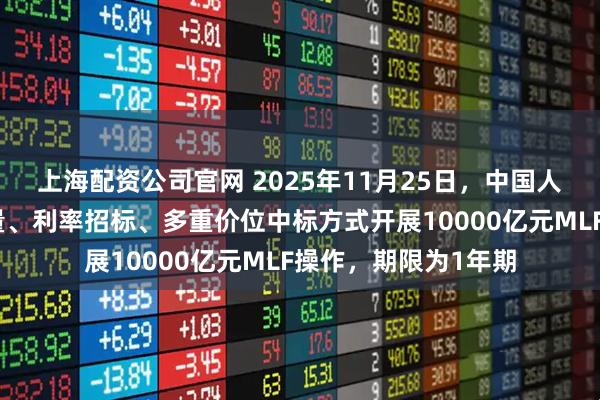 上海配资公司官网 2025年11月25日，中国人民银行将以固定数量、利率招标、多重价位中标方式开展10000亿元MLF操作，期限为1年期